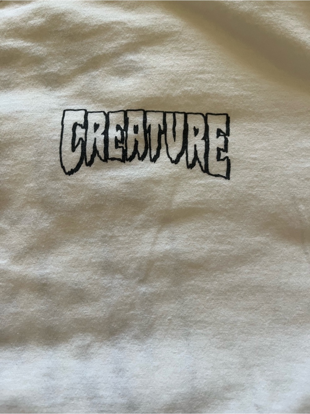 Vintage White Graphic Tee "Support Your Local Creature" - Picture 2 of 4